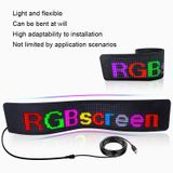  S1696RGB 672x122mm Đèn LED ô tô Hiển thị linh hoạt Điện thoại di động Điều khiển ứng dụng Kết nối Bluetooth 