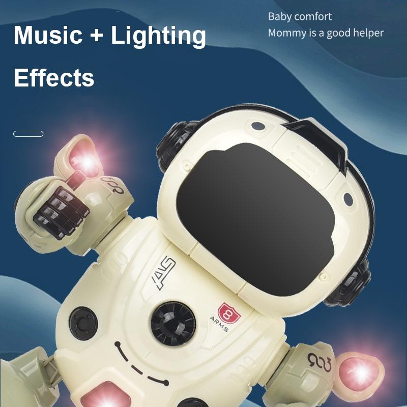 Robot Bailarín Giratorio - ¡Música y Luces para Horas de Diversión! - ROBOT BAILARIN GIRATORIO-MUSICAL