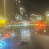  2 cặp Love Glasses Light Change Love Sunglasses (Hồng) 