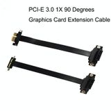  Card đồ họa PCI-E 3.0 1X 90 độ / Cáp mở rộng card mạng không dây, Chiều dài cáp: 5cm 
