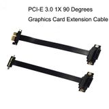  Card đồ họa PCI-E 3.0 1X 90 độ / Cáp mở rộng card mạng không dây, Chiều dài cáp: 15cm 
