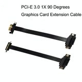  Card đồ họa PCI-E 3.0 1X 90 độ / Cáp mở rộng card mạng không dây, Chiều dài cáp: 50cm 