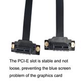  Cáp mở rộng khối bộ điều hợp card mạng không dây PCI-E 3.0 1X 180 độ, Chiều dài: 20 cm 