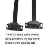  Cáp mở rộng khối bộ điều hợp card mạng không dây PCI-E 3.0 1X 180 độ, Chiều dài: 25 cm 