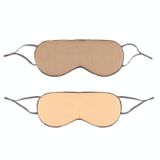  2 chiếc Mặt nạ ngủ hai mặt Băng thun du lịch Eyeshade (Kaki + Vàng nhạt) 
