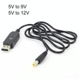  2 chiếc DC 5V đến 9V USB Cáp tăng áp Bộ định tuyến nguồn điện thoại di động Dây nguồn 