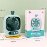  1315 Spray Humidification Hydrating Cartoon Fan Quạt sạc USB Quạt máy tính để bàn (Bunny Yellow) 