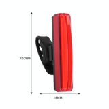  Đèn đuôi xe đạp USB có thể sạc lại Đèn cảnh báo đi đêm không thấm nước (Màu trắng) 