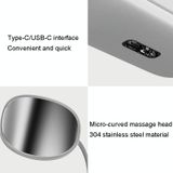  Dụng cụ mát xa cổ nén nóng A8 Dụng cụ chăm sóc cổ mặt dây chuyền mini thông minh (Màu trắng) 