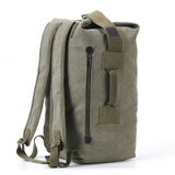  Nâng cấp túi Zipper Túi du lịch ngoài trời Man Canvas Double Shoulder Backpack Học sinh, Đặc điểm kỹ thuật: Màu xanh lá cây lớn 