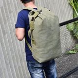  Nâng cấp túi Zipper Túi du lịch ngoài trời Man Canvas Double Shoulder Backpack Học sinh, Đặc điểm kỹ thuật: Màu xanh lá cây lớn 