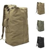  Nâng cấp túi Zipper Túi du lịch ngoài trời Man Canvas Double Shoulder Backpack Học sinh, Đặc điểm kỹ thuật: Màu xanh lá cây lớn 