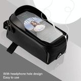  Túi đi xe đạp phía trước Điện thoại di động Màn hình cảm ứng Túi lưu trữ chống nước có hộp đóng gói 