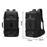  Ba lô leo núi ngoài trời chống nước dung lượng lớn đa chức năng có cổng USB (Ngụy trang đầy đủ) 