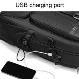  Túi đựng giày có thể mở rộng dung tích lớn Ba lô Túi du lịch cắm trại có cổng USB, Kích thước: 80L (Xanh dương) 