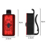  WEST BIKING Bike USB Cảnh báo Đèn đuôi Đèn đi xe đạp ban đêm (Đỏ) 