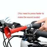  2 cái 7 inch Mạ kim loại Xe đạp Phụ kiện xe đạp Air Horn, Màu: Bạc 