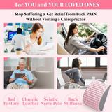  Máy mát xa thư giãn thắt lưng Dụng cụ hỗ trợ tập kéo giãn cột sống, Đặc điểm kỹ thuật: Màu trơn (Hồng) 