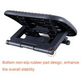  Văn phòng Massage có thể điều chỉnh Bàn đạp chân Trẻ em Bước phân Phụ nữ mang thai Massage Mat (Đen) 