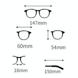  Văn học Retro Chống ánh sáng xanh Kính khung Khung đa giác ánh sáng Kính mắt ống kính phẳng (Trắng trong) 