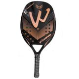  CAMEWIN 3K Vợt tennis bề mặt thô bằng sợi carbon có túi đựng (Màu cam) 