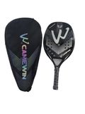  CAMEWIN 3K Vợt tennis bề mặt thô bằng sợi carbon có túi đựng (Màu cam) 