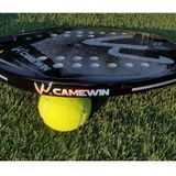  CAMEWIN 3K Vợt tennis bề mặt thô bằng sợi carbon có túi đựng (Màu cam) 