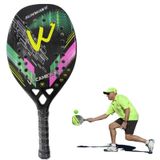  Vợt tennis bãi biển bằng sợi carbon CAMEWIN 3K Mái chèo tennis mềm EVA (Sóng mặt trời xanh hồng) 