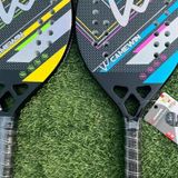  Vợt tennis bãi biển bằng sợi carbon CAMEWIN 3K Mái chèo tennis mềm EVA (Sóng mặt trời xanh hồng) 