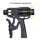  Dụng cụ kẹp tay thủy lực tăng cường tay cầm có thể điều chỉnh tay cầm 50-165lbs (Cam đen) 