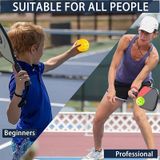 LEIJIAER 40 Holes Sáng Pickleball Bóng lỗ nhựa ngoài trời (Màu vàng) 