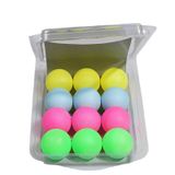  REGAIL 12 cái/hộp Quả bóng bàn bằng nhựa nhiều màu sắc (Đỏ + Vàng + Xanh lam + Xanh lục) 