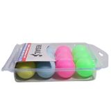  REGAIL 12 cái/hộp Quả bóng bàn bằng nhựa nhiều màu sắc (Đỏ + Vàng + Xanh lam + Xanh lục) 