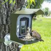  BC303 Bird Feeder Outdoor Trail Camera Camera quan sát chim có cảm biến chuyển động (Màu xanh quân đội) 