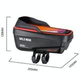  WILD MAN ES12X 1LEVA Túi xe đạp vỏ cứng Điện thoại đi xe đạp Màn hình cảm ứng Túi chùm phía trước, Màu sắc: Xanh dương 