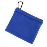 Khăn lau bóng golf Khăn ướt và khô đã qua sử dụng Khăn lau sân golf có móc (Màu xanh da trời) 