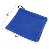  Khăn lau bóng golf Khăn ướt và khô đã qua sử dụng Khăn lau sân golf có móc (Màu xanh da trời) 