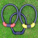 57 x 1,72cm Xe đạp và xe điện Khóa kết hợp 5 chữ số Khóa xe đạp chống trộm an toàn (Tất cả màu đen) 