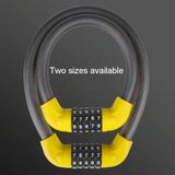  57 x 1,72cm Xe đạp và xe điện Khóa kết hợp 5 chữ số Khóa xe đạp chống trộm an toàn (Tất cả màu đen) 
