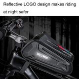  WILD MAN XT5 1.2L EVA Hard Shell Bike Front Beam Bag Màn hình cảm ứng Điện thoại Túi chống nước (Mẫu năng lượng mặt trời) 