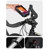  WILD MAN FK4 0.5L EVA Hard Shell Xe đạp Vỏ chống nước Tay cầm Điện thoại Giá đỡ màn hình cảm ứng (Màu đen) 