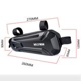  WILD MAN XT9 1.8L EVA Hard Shell Bike Front Beam Triangle Bag Túi chống nước cho xe điện (Mẫu mặt trời) 