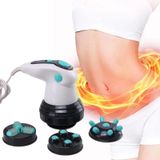  Máy mát xa điện 4 trong 1 Máy đẩy mỡ cầm tay Máy mát xa hồng ngoại 110V phích cắm US 