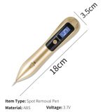  9 Gears Mole Spotting Pen LCD Home Laser Mole Spot Sweeping Dụng cụ làm đẹp với đèn chiếu (Màu vàng kim) 