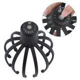  Máy mát xa da đầu bằng điện Multi-Claw Rung giảm căng thẳng Kích thích gãi tóc (Màu đen) 
