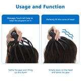  Máy mát xa da đầu bằng điện Multi-Claw Rung giảm căng thẳng Kích thích gãi tóc (Màu đen) 