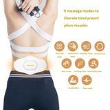  Y2 EMS Pulse Máy nén nóng thắt lưng Đa chức năng Massage phát sóng bằng giọng nói (Màu trắng) 