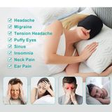  Gel Ice Hood Mặt nạ làm mát mắt Băng đô nén nóng và lạnh cho nhức đầu, Spec: Single-layer (Xám) 