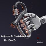  10-100kg Máy tập thể dục cơ tay có thể điều chỉnh tay cầm có bộ đếm (Màu xanh da trời) 