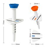 4 cái /hộp PGM QT022 Golf Tee Giới hạn có thể điều chỉnh Hỗ trợ nhắm mục tiêu 77mm Chiều dài Tee 